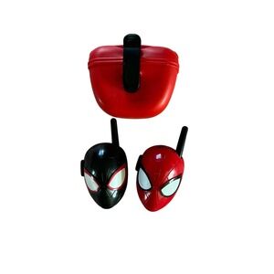 Marvel Spider-Man Miles Morales Walkie Talkies eKids SM-207 Red Black Case Set